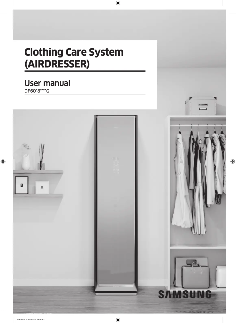 First page image of the manual for DF60R8200DG