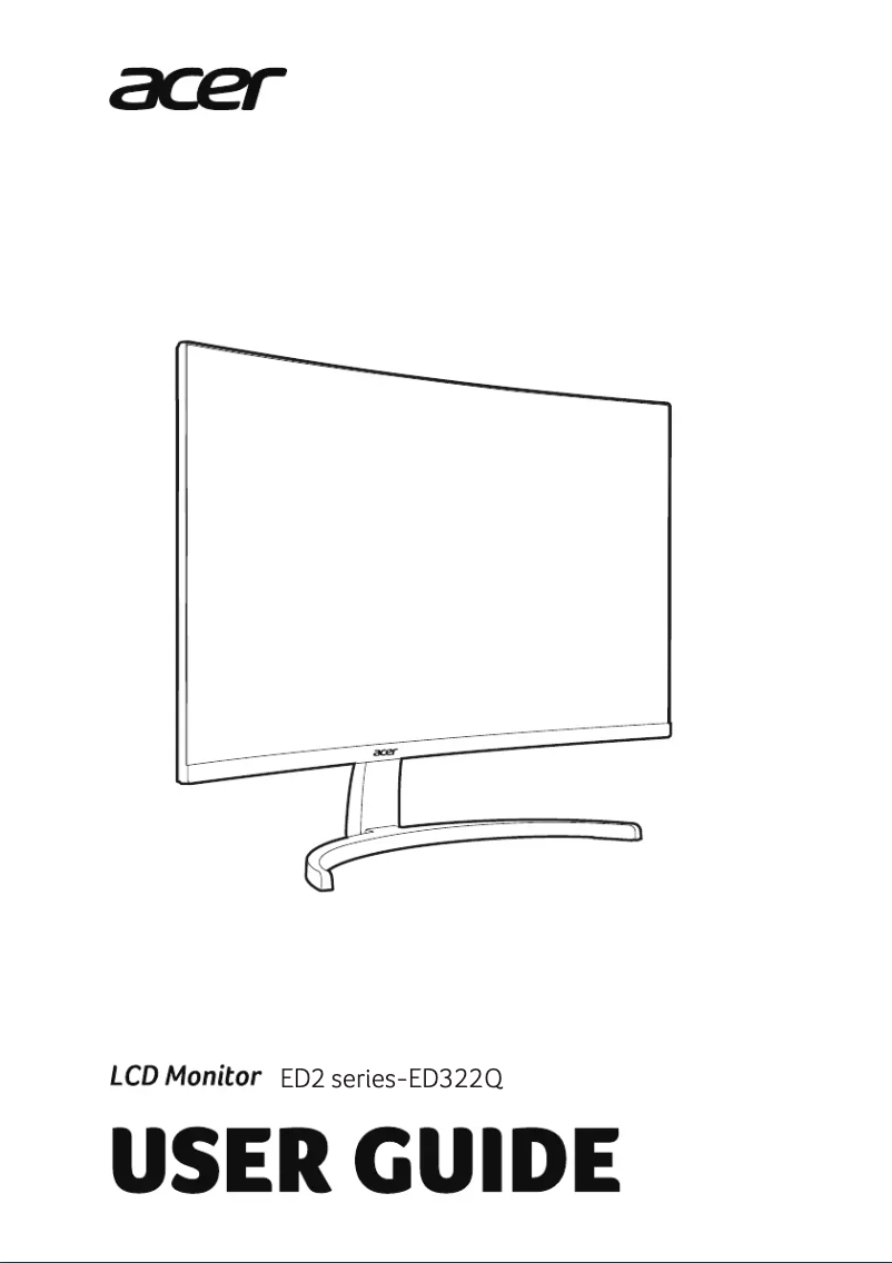 First page image of the manual for ED322QP