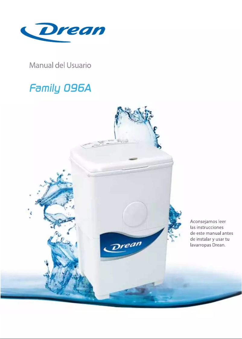 Page 1 of the manual User Manual Drean Family 096 A