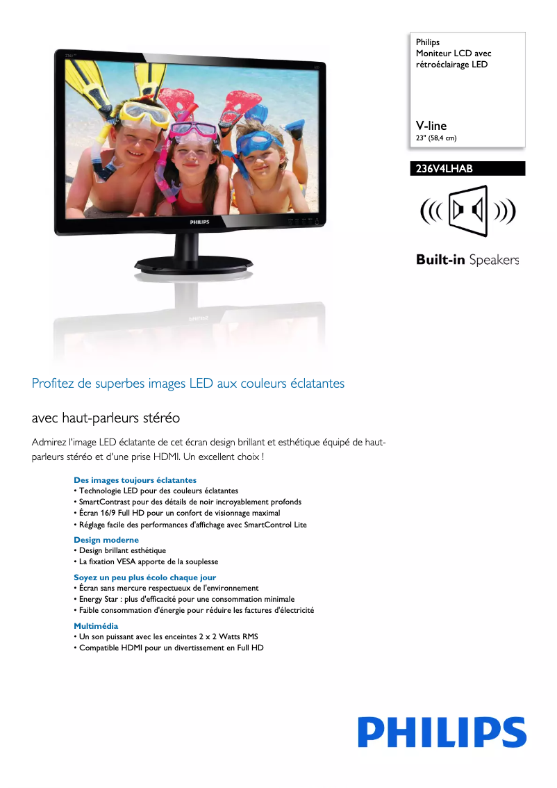 First page image of the manual for 236V4LHAB