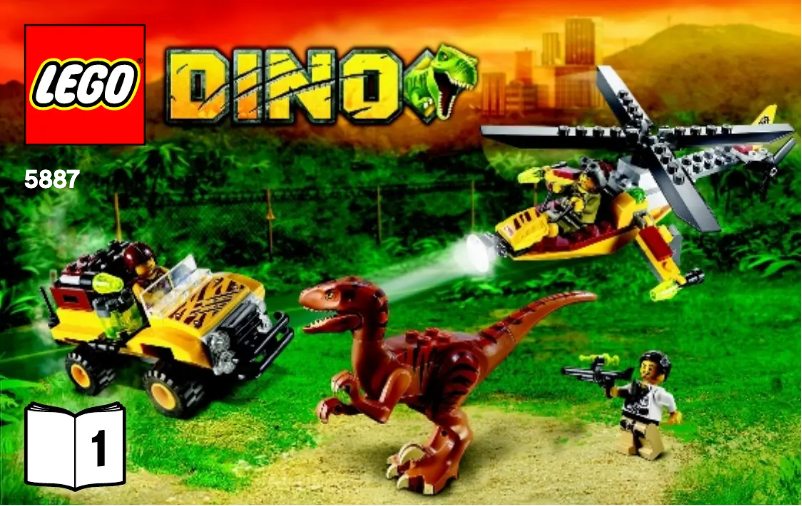 Page 1 of the manual Visual Instructions Lego Dino 5887