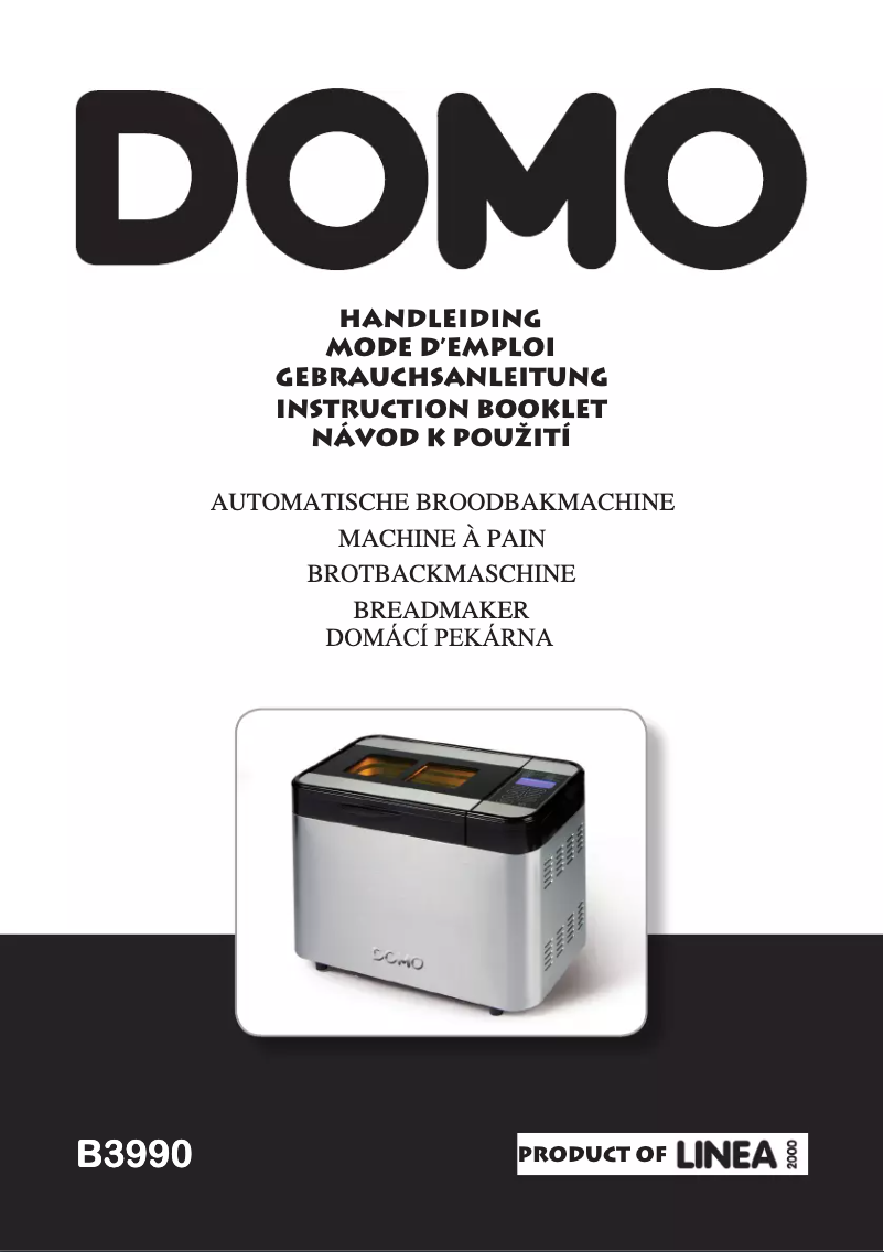 Page 1 of the manual User Manual Domo B3990