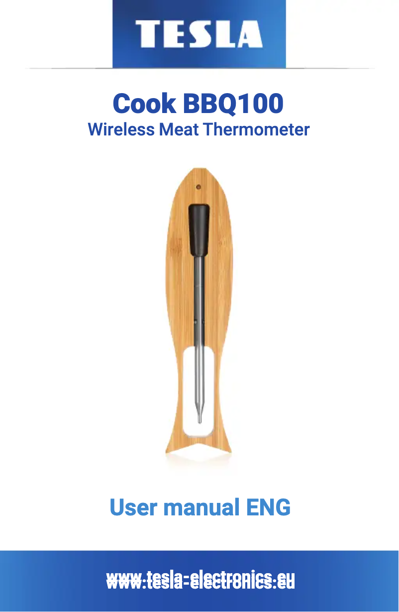 Page 1 of the manual User Manual Tesla Cook BBQ100