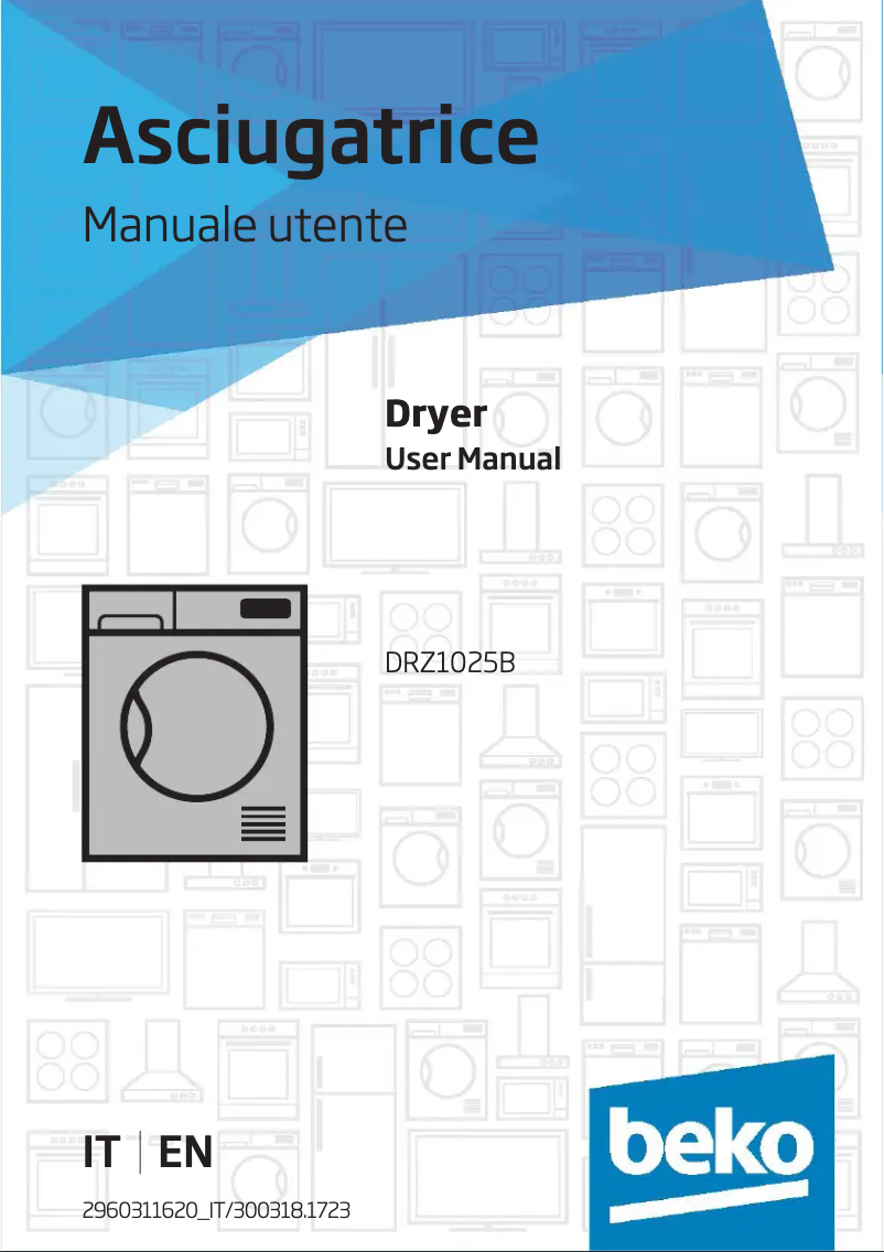 First page image of the manual for DRZ1025B