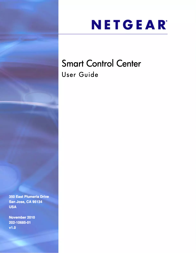 First page image of the manual for Smart Control Center