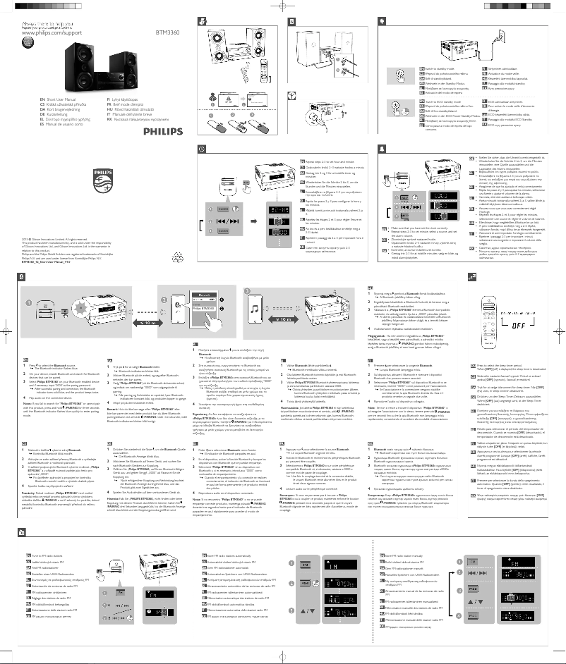 First page image of the manual for BTM3360