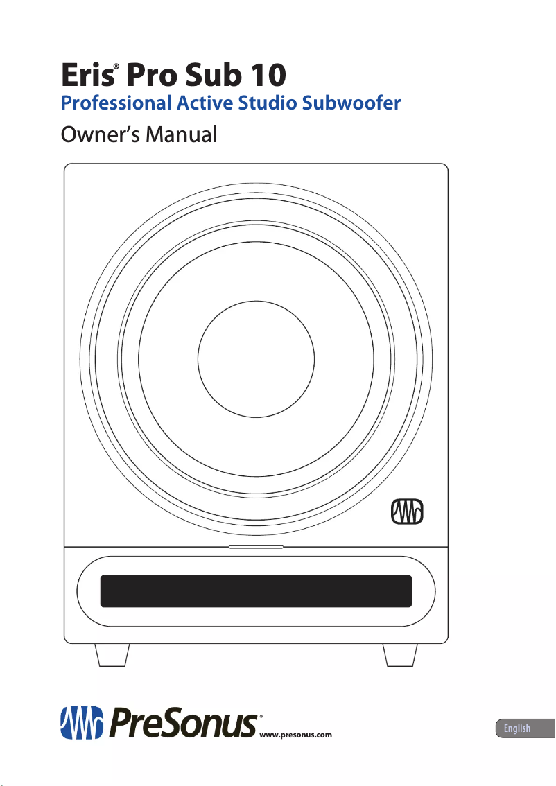 First page image of the manual for Eris Pro 10