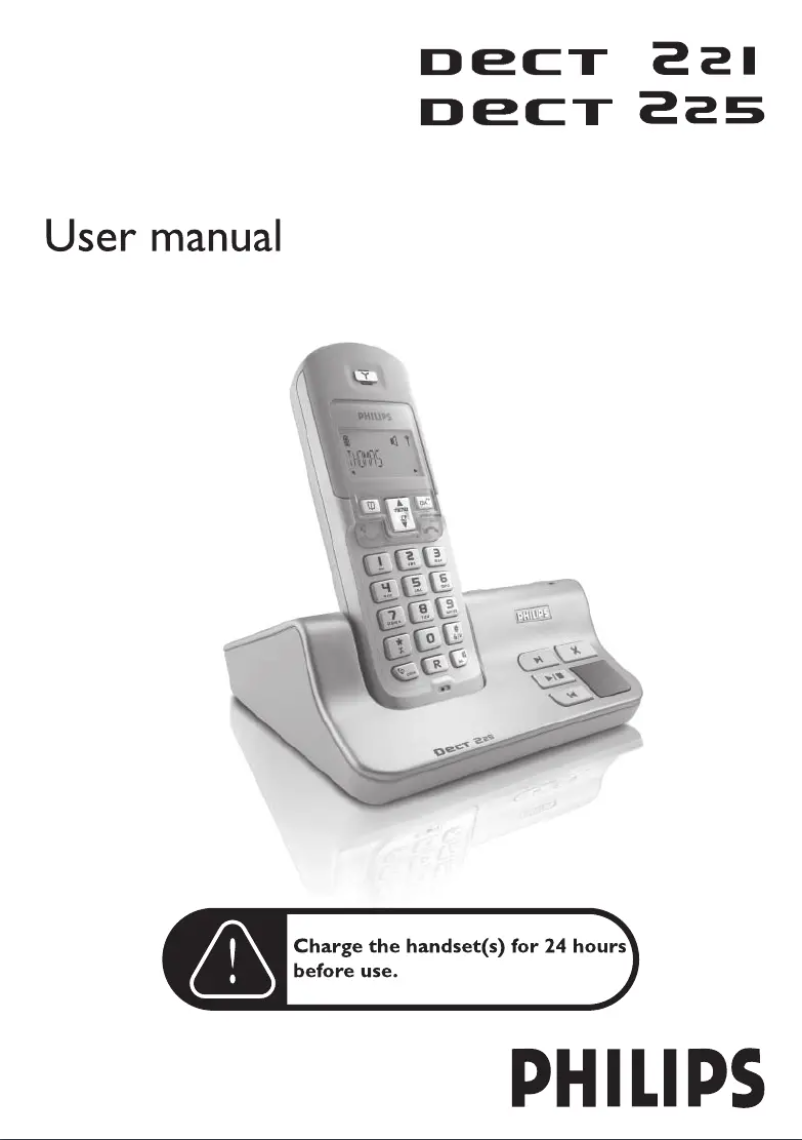First page image of the manual for DECT2212S