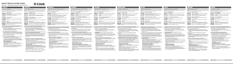 First page image of the manual for DWA-131