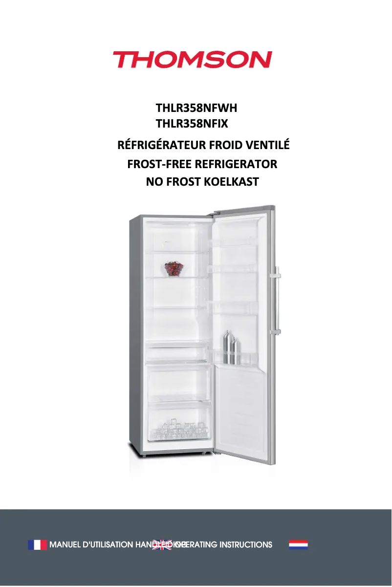 First page image of the manual for THLR358NFIX