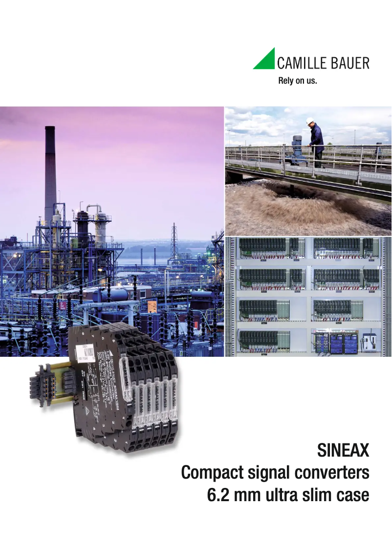 First page image of the manual for Sineax VS52