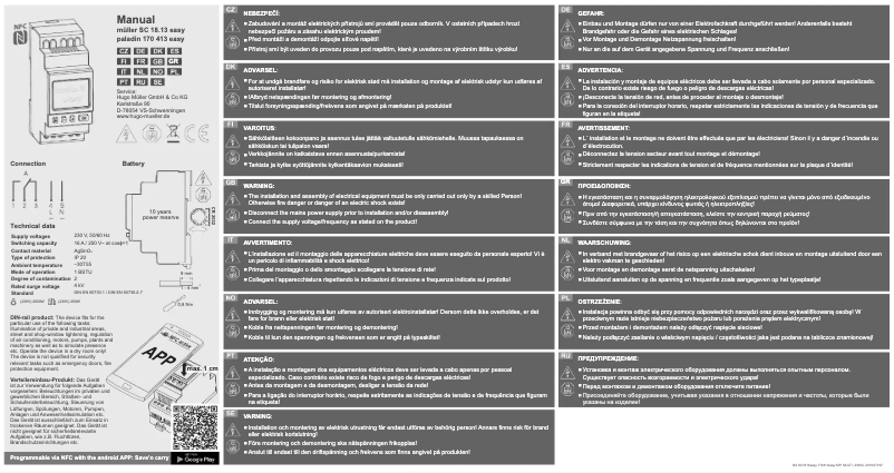 Page 1 of the manual User Manual Paladin 170 413 easy