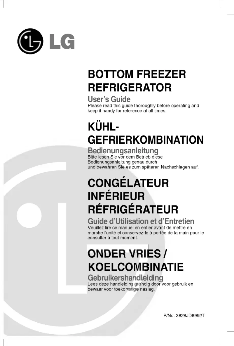 First page image of the manual for GR-F218JTTA