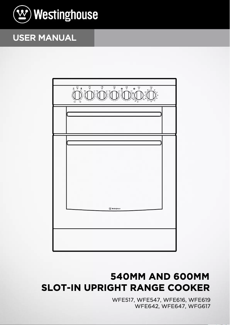 First page image of the manual for WFE642SA