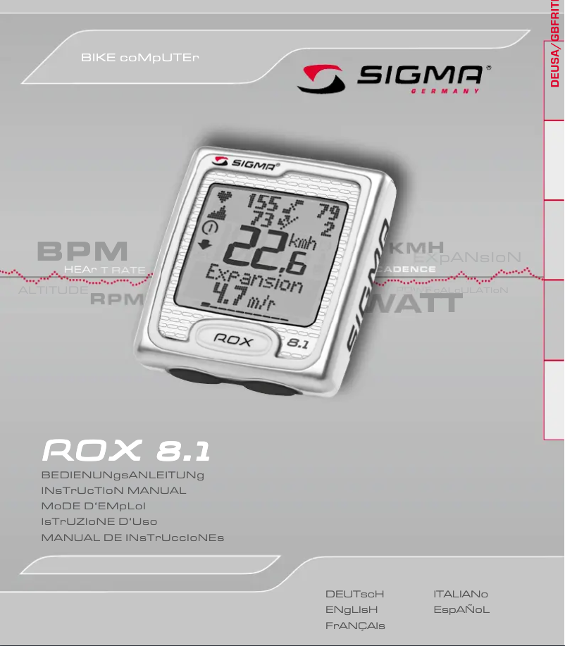 First page image of the manual for ROX 8.1