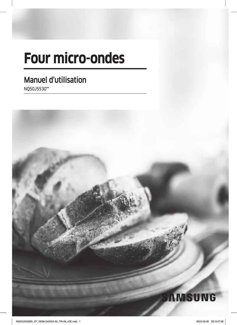 First page image of the manual for NQ50J5530BS