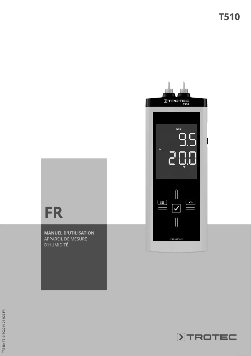 First page image of the manual for T510