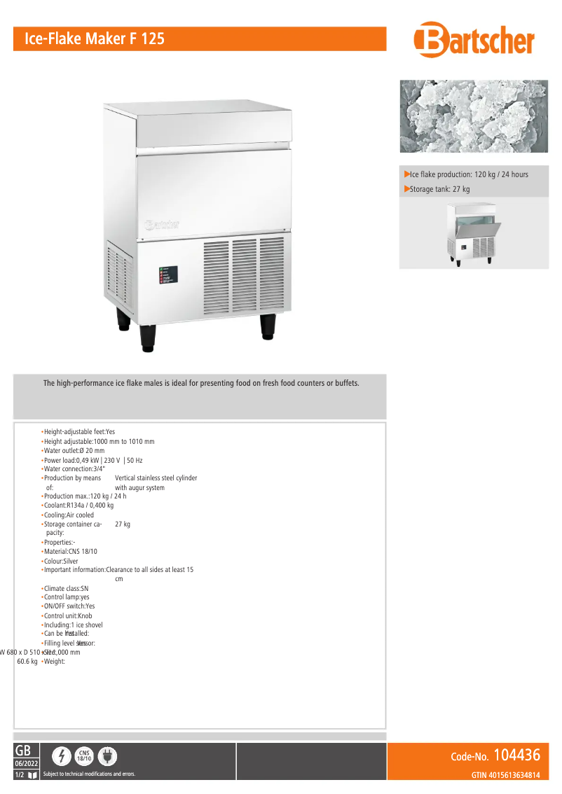 First page image of the manual for F 125