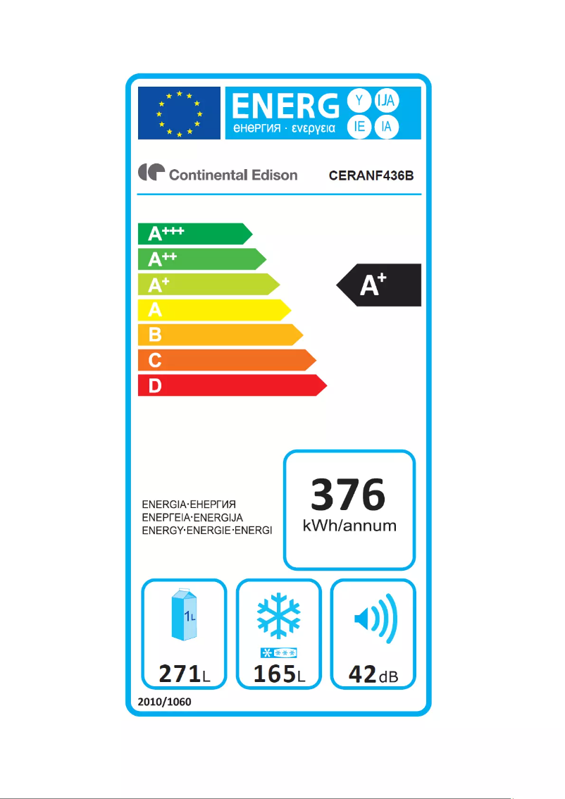 First page image of the manual for CERANF436B