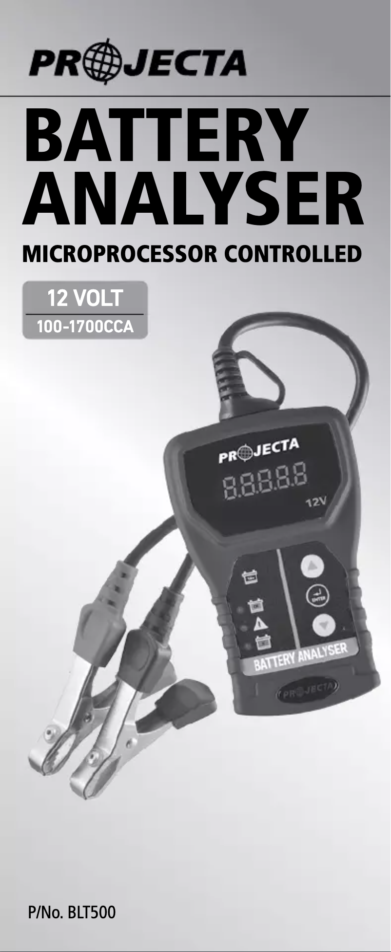 Page 1 of the manual User Manual Projecta BLT500