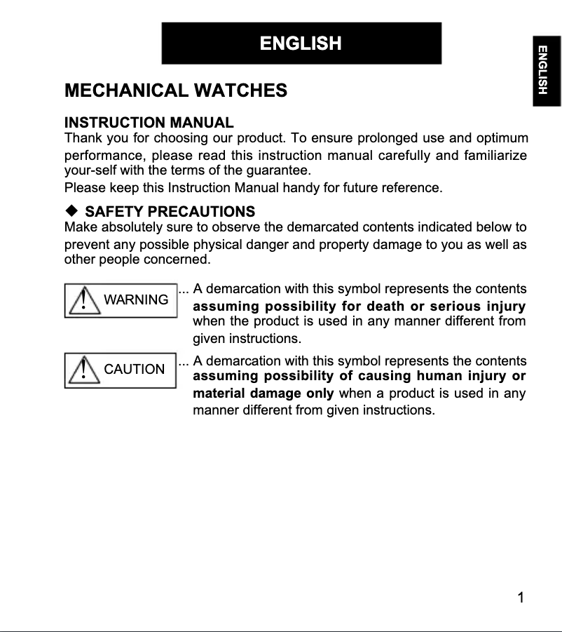 First page image of the manual for Sports RA-AA0C04B