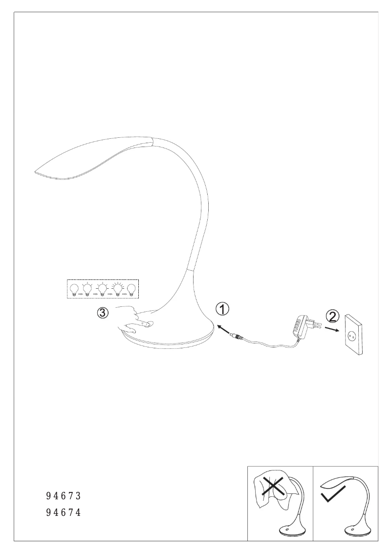 Page 1 of the manual User Manual Eglo Dambera