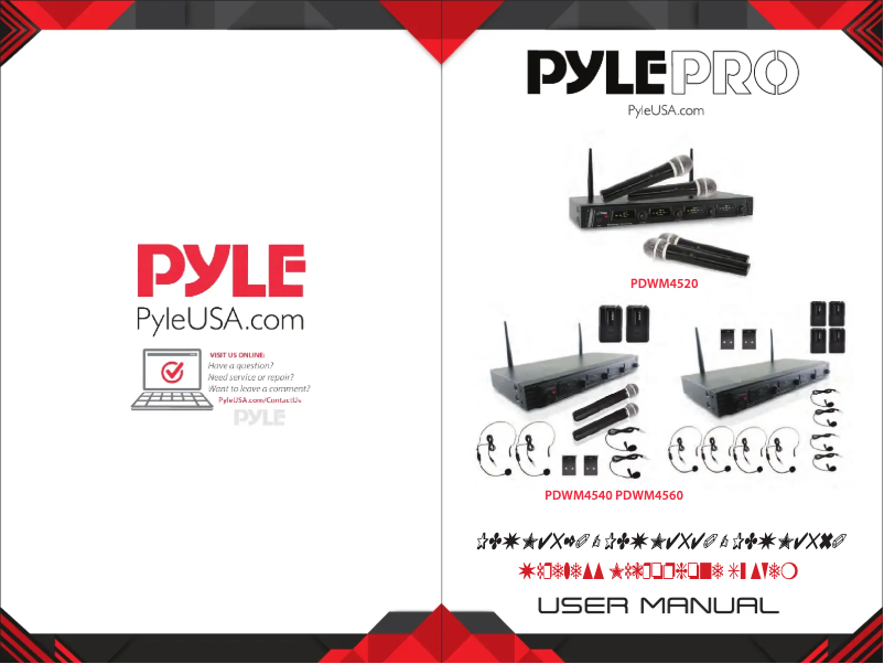 First page image of the manual for PDWM4560.5