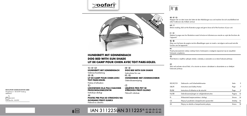 Page 1 of the manual User Manual Zoofari IAN 311225