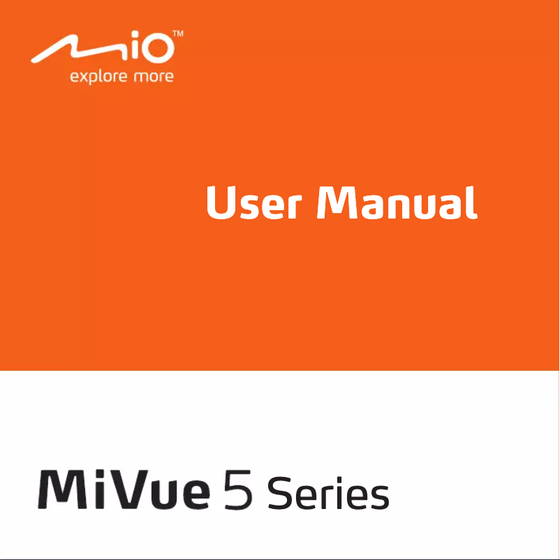Page 1 of the manual User Manual Mio MiVue 568 Touch