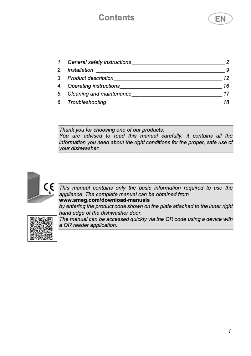 First page image of the manual for STX23CLLO