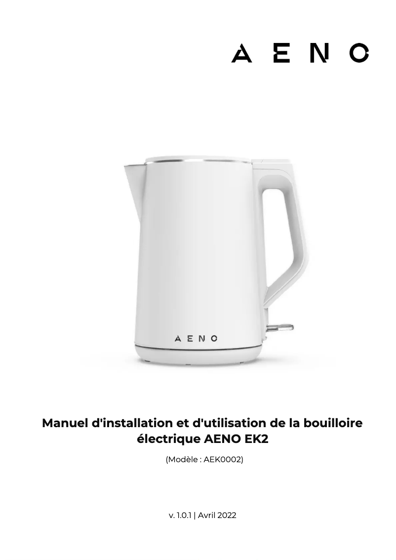 First page image of the manual for EK2