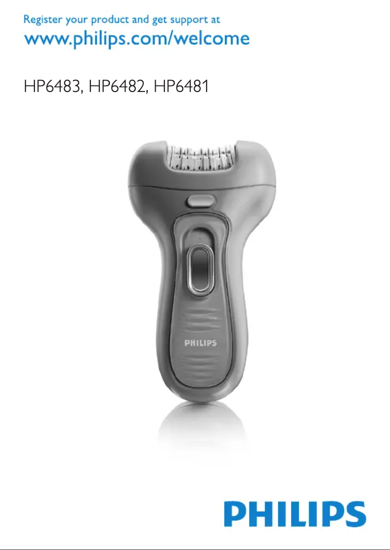 Image de la première page du manuel de l'appareil Satinelle HP6483