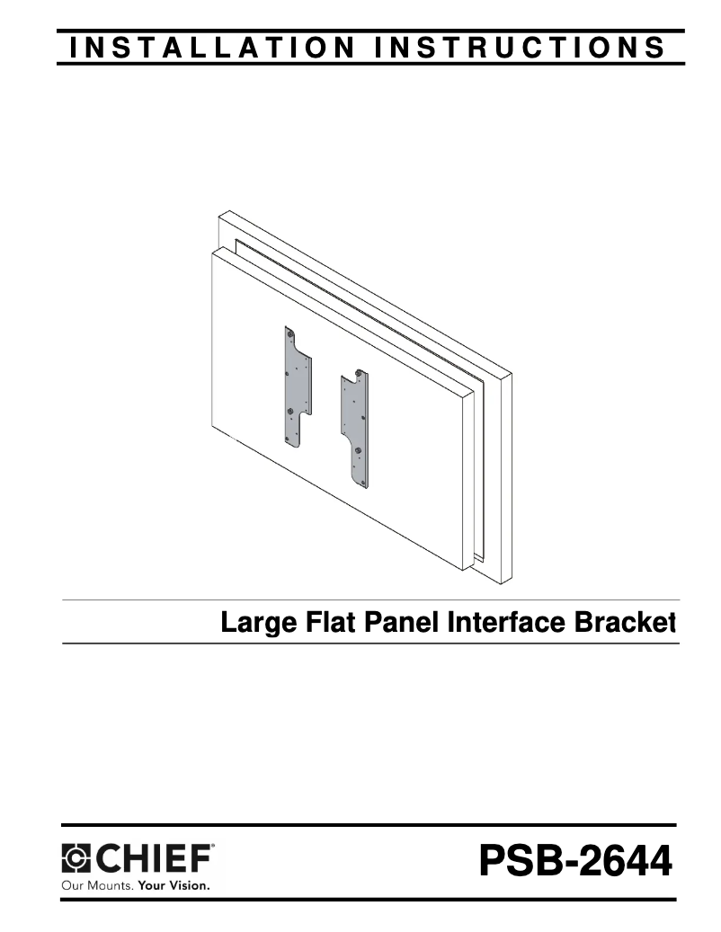 Page 1 of the manual User Manual Chief PDR2644B
