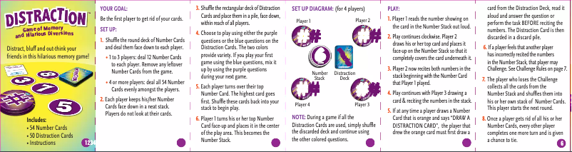 First page image of the manual for Distraction