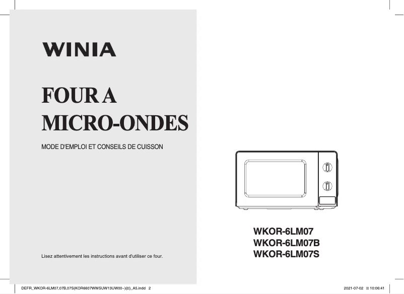 First page image of the manual for WKOR-6LM07S