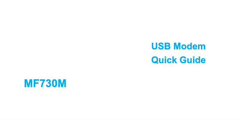 First page image of the manual for MF730m