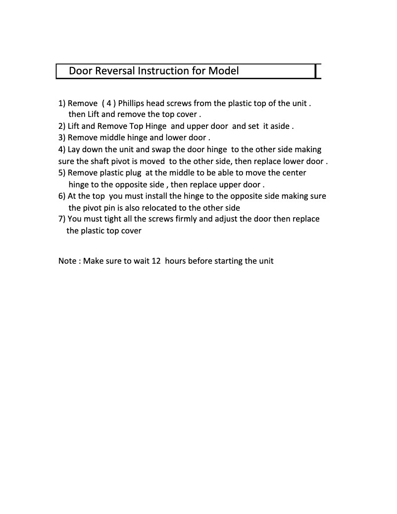 First page image of the manual for RA7306