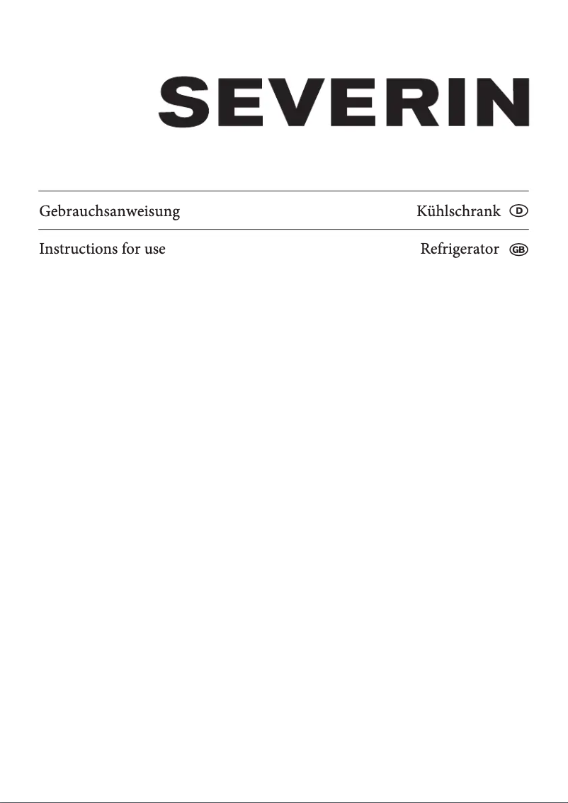 Page 1 of the manual User Manual Severin KS 9772