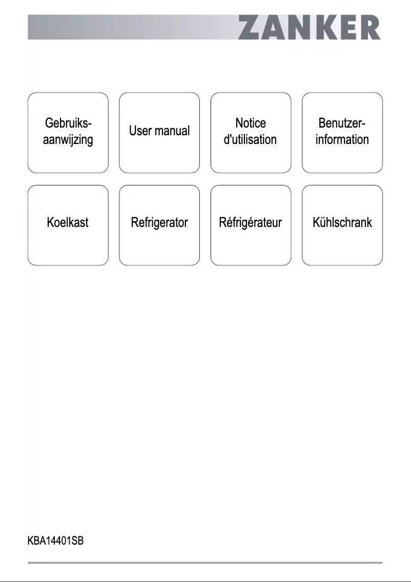 First page image of the manual for KBA14401SB