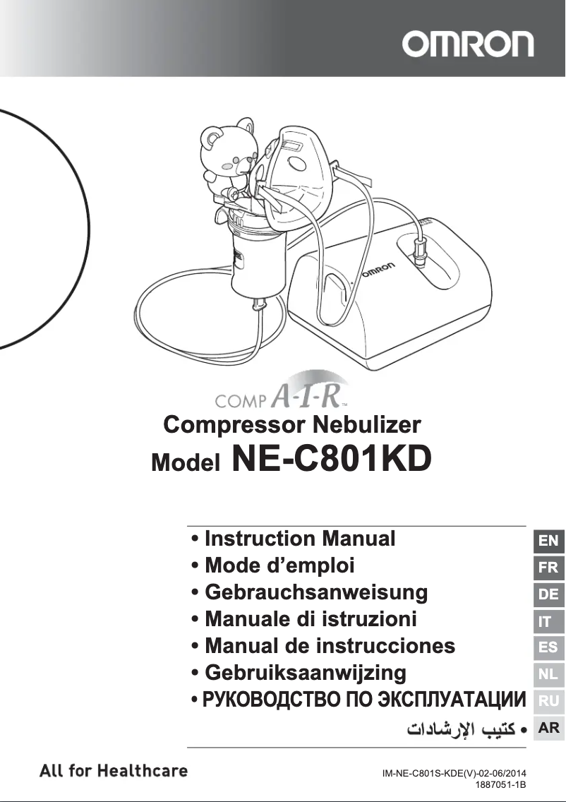 Page 1 of the manual User Manual Omron CompAIR NE-C801KD