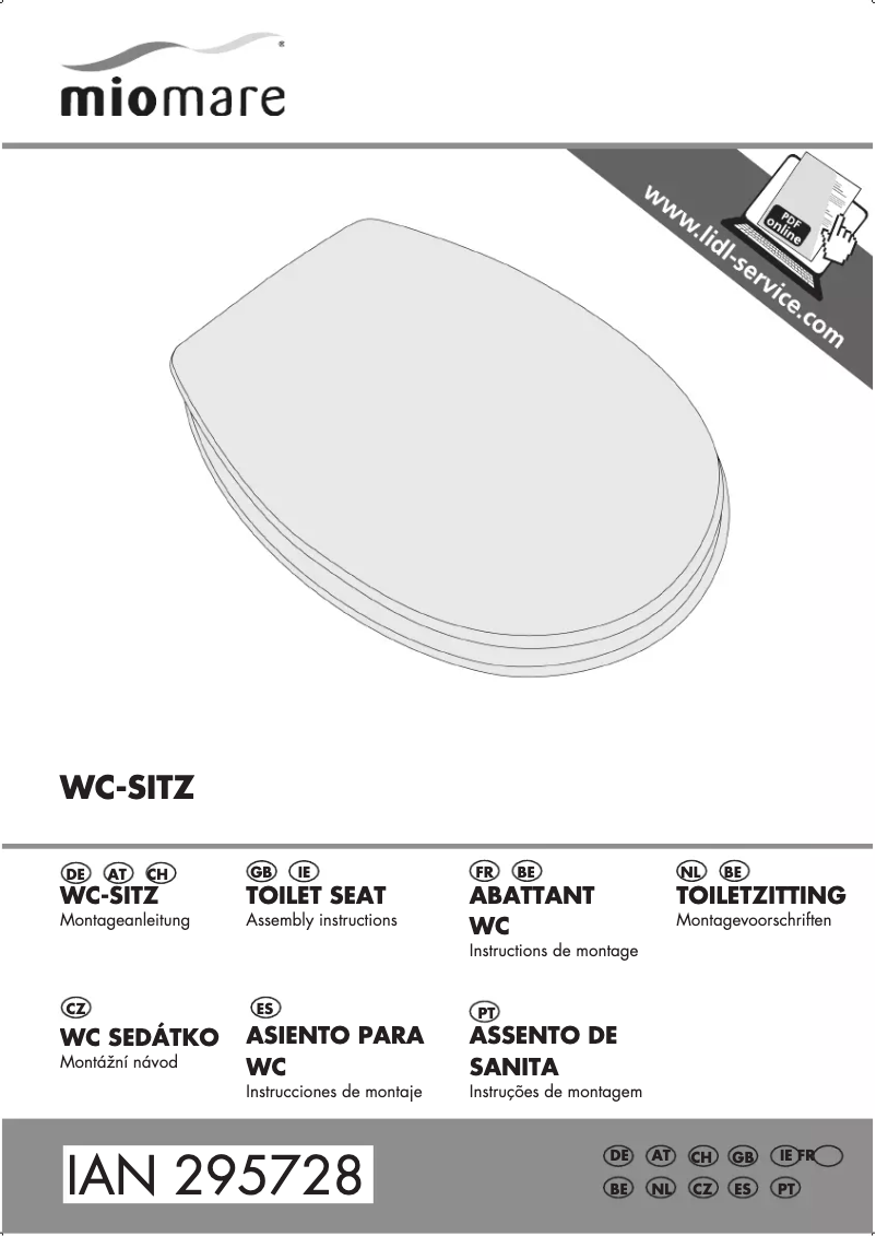 First page image of the manual for IAN 295728