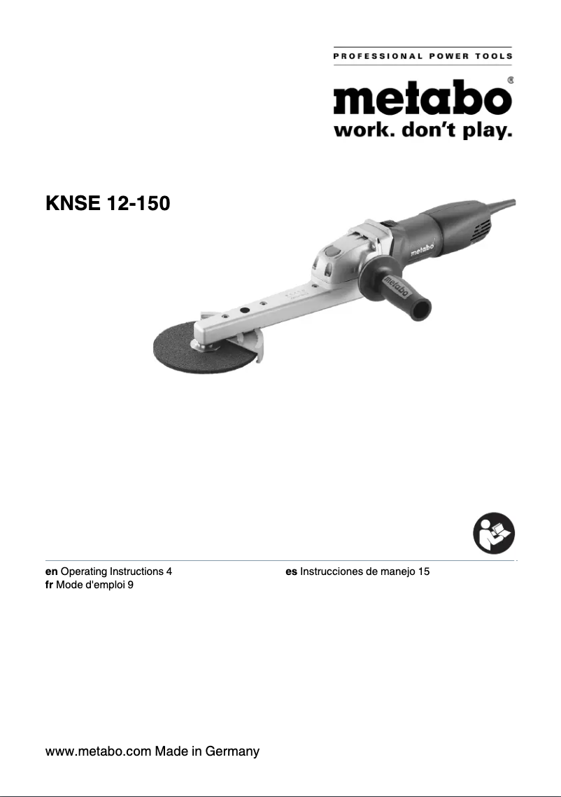 First page image of the manual for KNSE 12-150