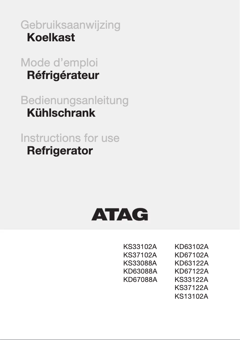 First page image of the manual for KS37122A