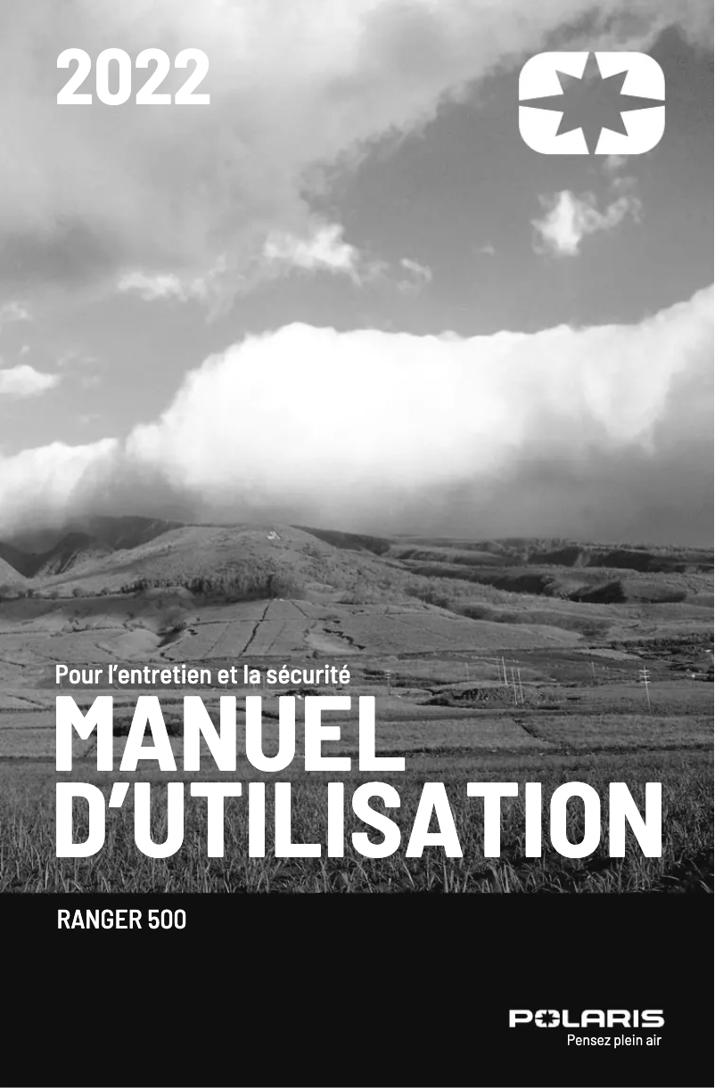 First page image of the manual for RANGER 500 (2022)