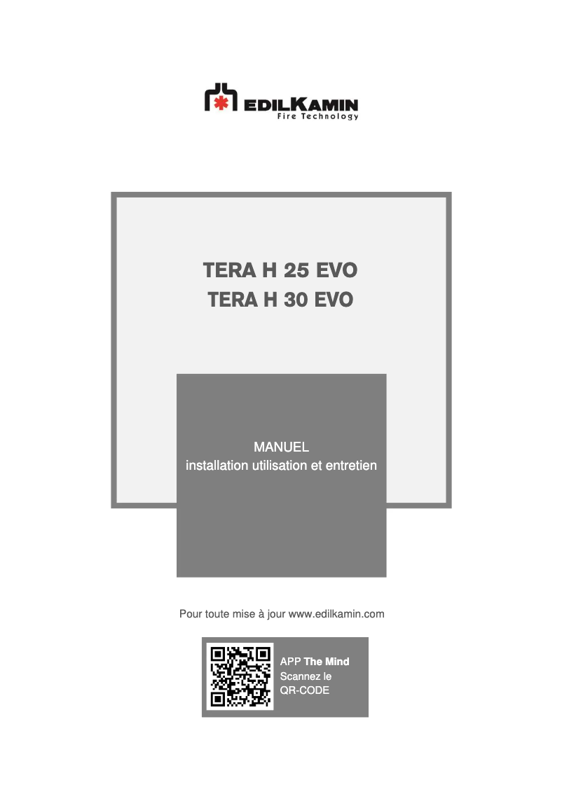 Page 1 of the manual User Manual Edilkamin TERA H 25 EVO
