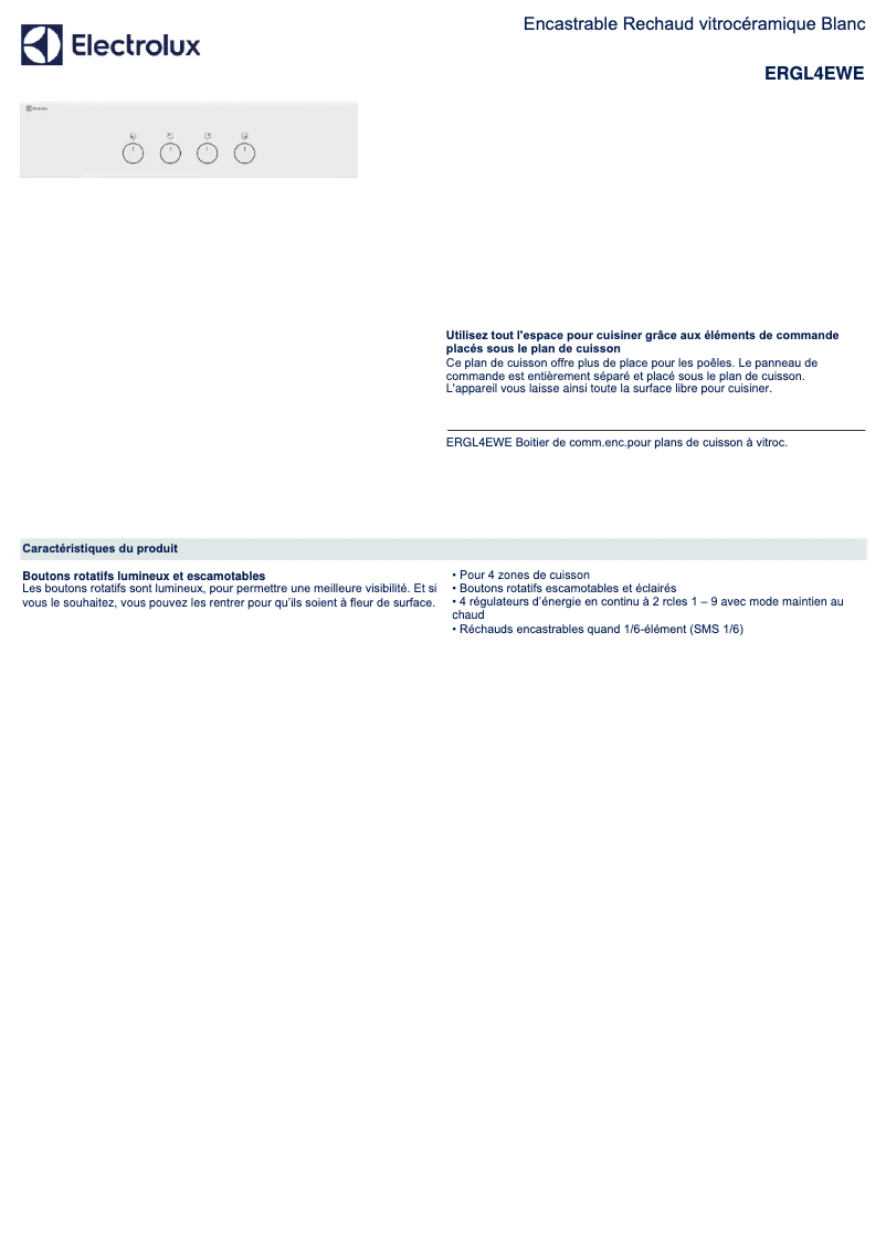 First page image of the manual for ERGL4EWE