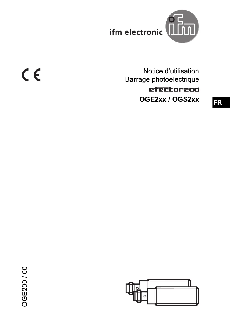 Page 1 of the manual User Manual IFM OGS200