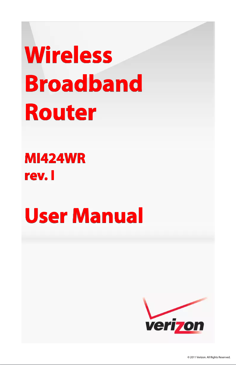 First page image of the manual for MI424WR