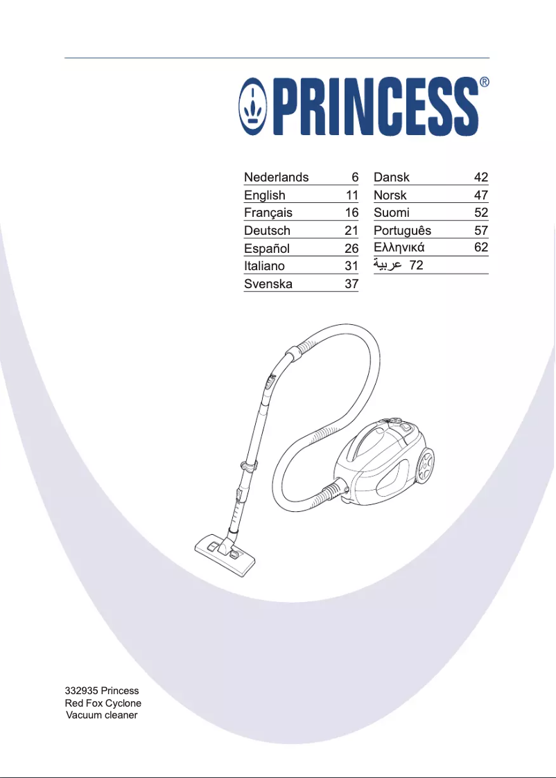 Page 1 of the manual User Manual Princess 332935 Red Viper Cyclone