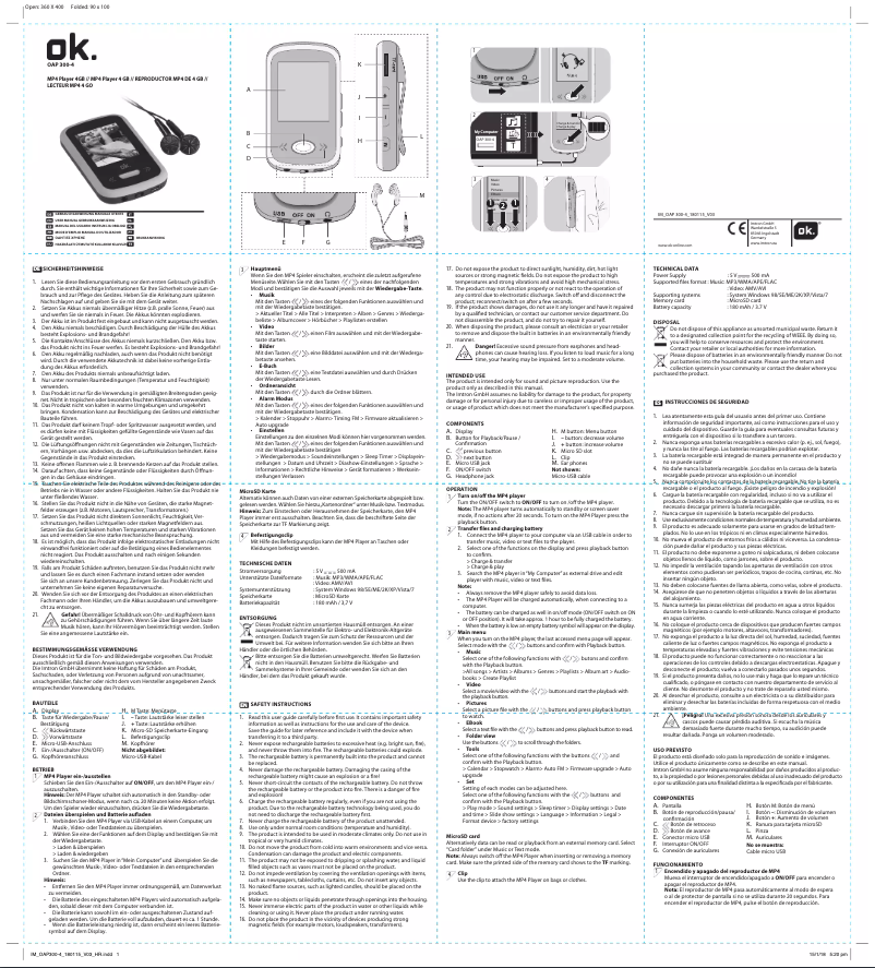 First page image of the manual for OAP 300-4